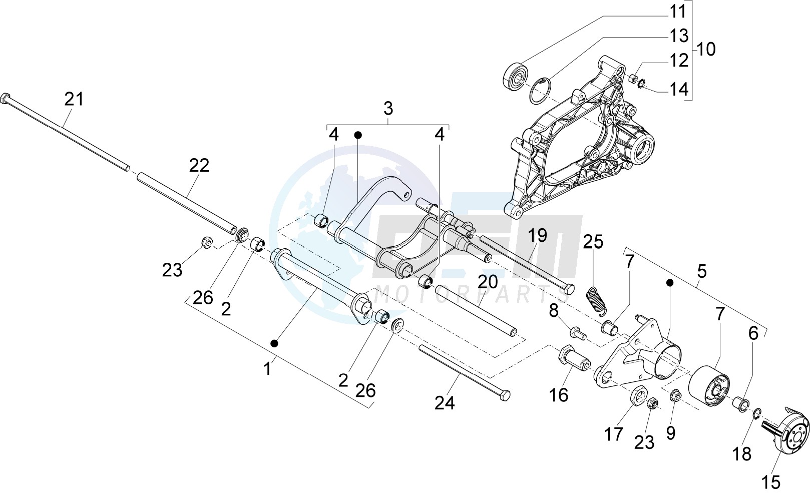 Swinging arm image