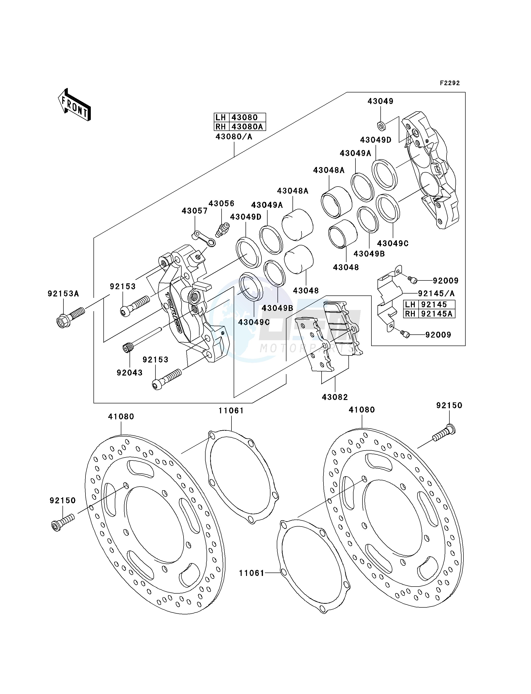 FRONT BRAKE blueprint