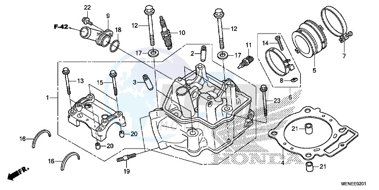 CYLINDER HEAD (F/G) blueprint