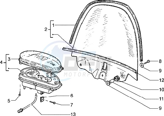 Speedometer (kms)-Windshield image