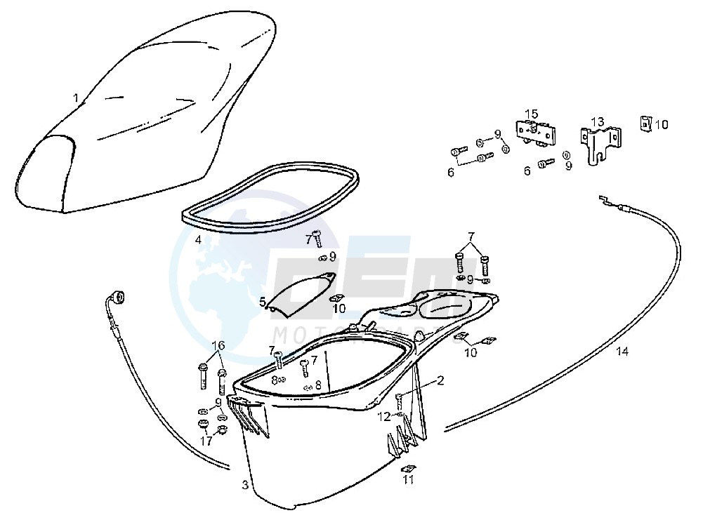Saddle - Helmet Compartment blueprint