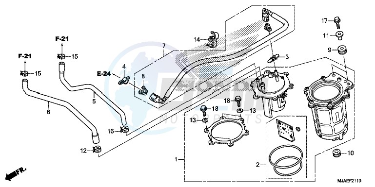 FUEL PUMP (VT750CS/ C2B/ C2S/ C) blueprint