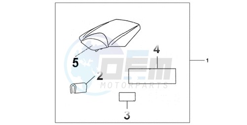 REAR SEAT COWL PEARL SIREN BLUE image