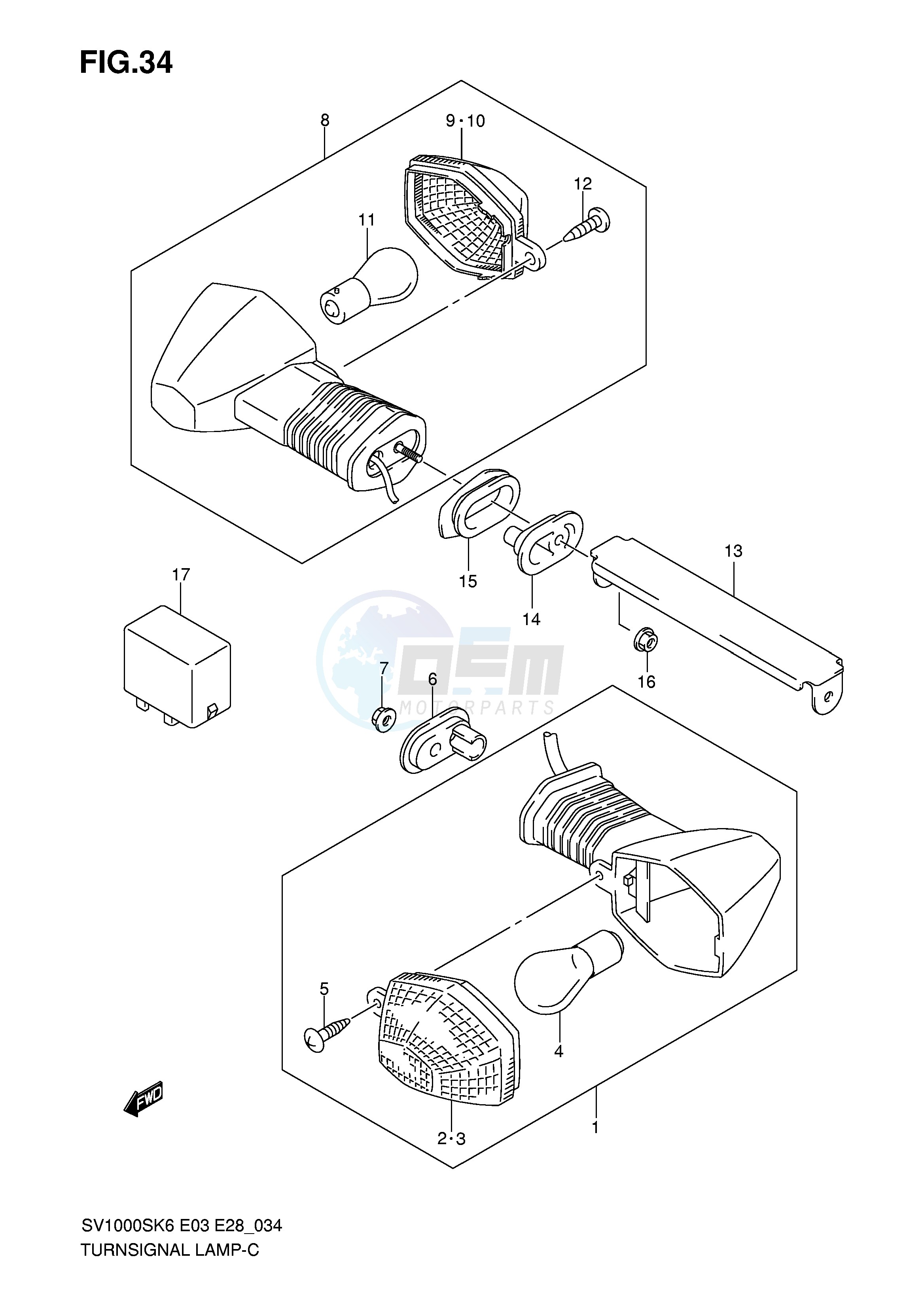 TURNSIGNAL LAMP (SV1000) blueprint
