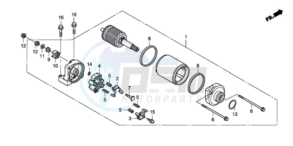 STARTING MOTOR image