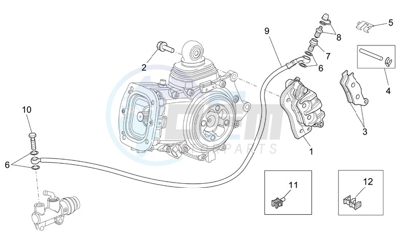 Rear brake caliper image