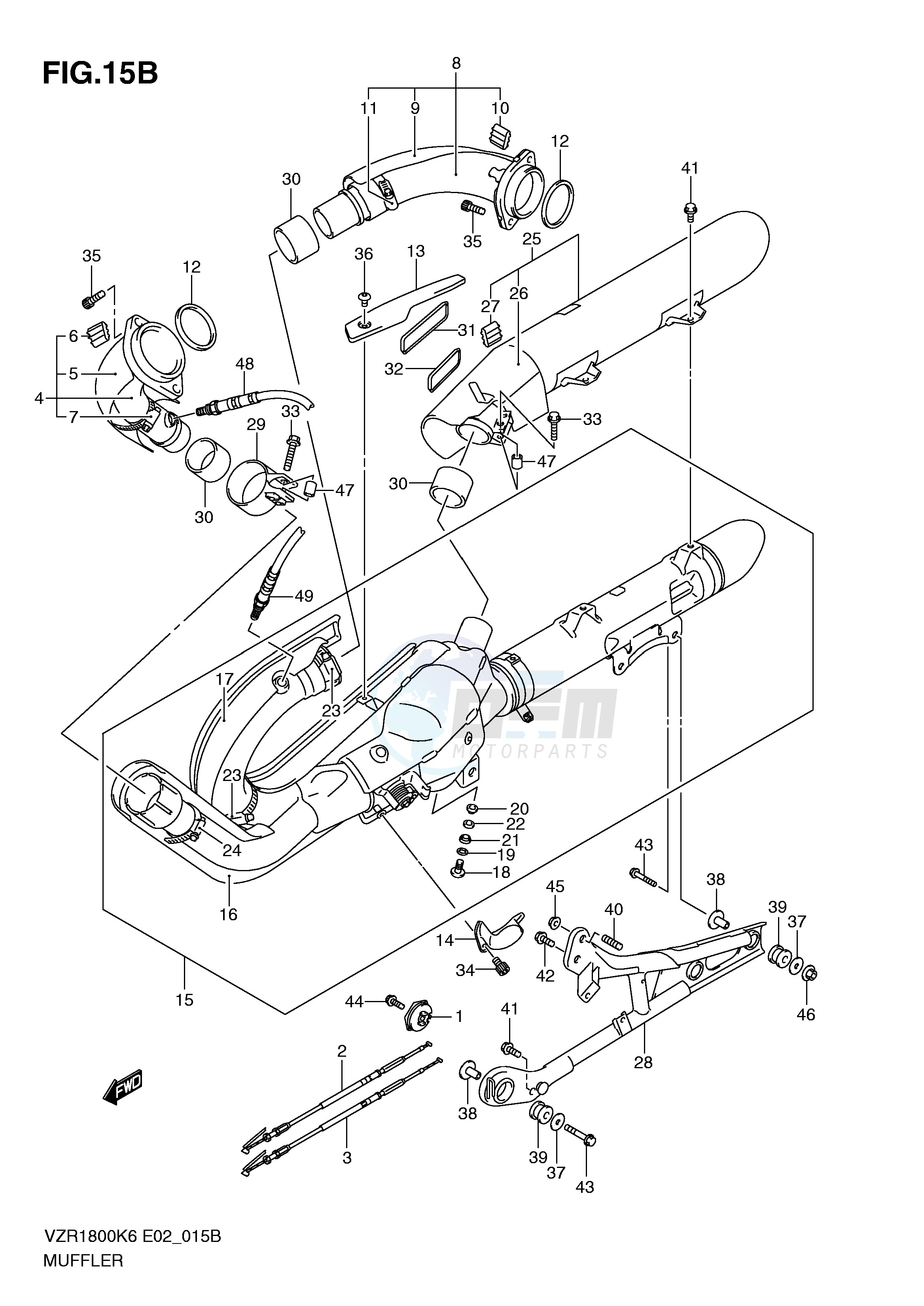 MUFFLER (VZR1800L0 ZL0 UFL0 ZUFL0) image