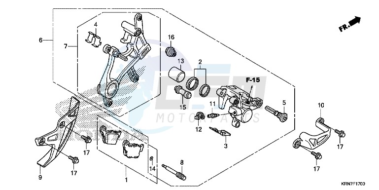 REAR BRAKE CALIPER image