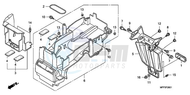 REAR FENDER (CB1300A/CB13 00SA) image