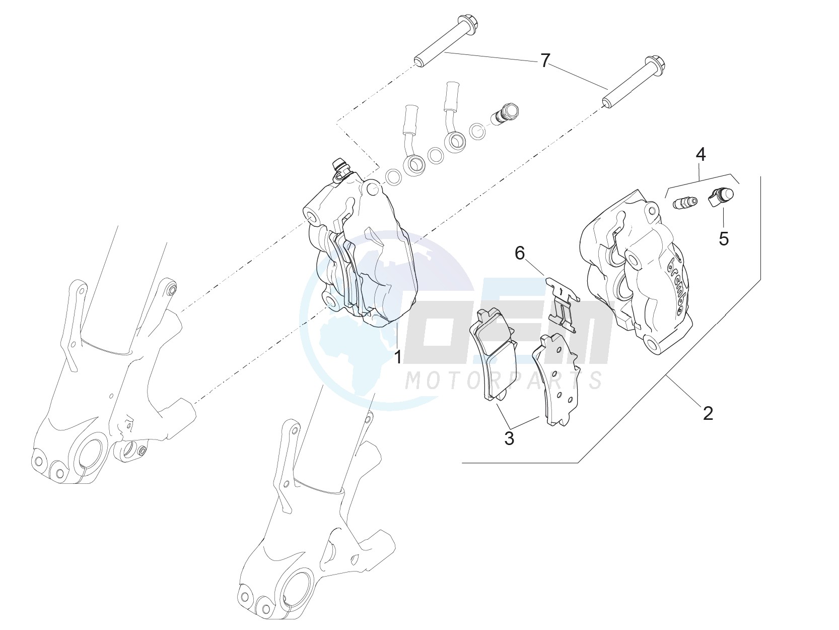 Front brake caliper image