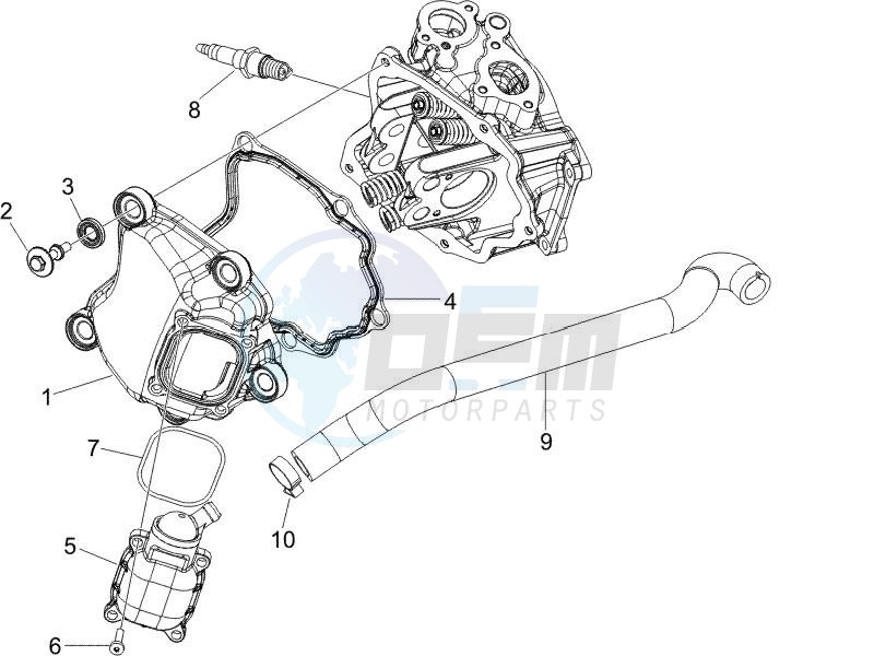 Cylinder head cover blueprint