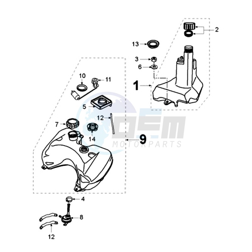 TANK AND FUEL PUMP image