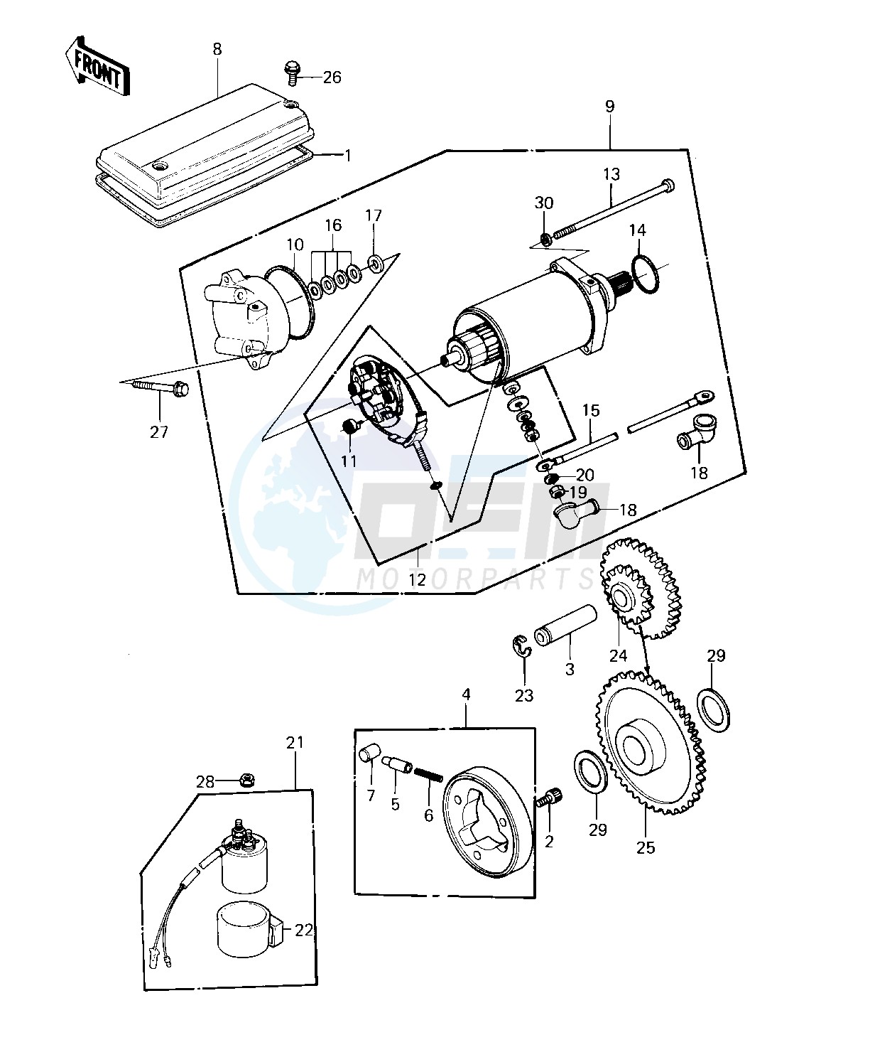 STARTER MOTOR_STARTER CLUTCH -- 80-81 C1_C2- - image