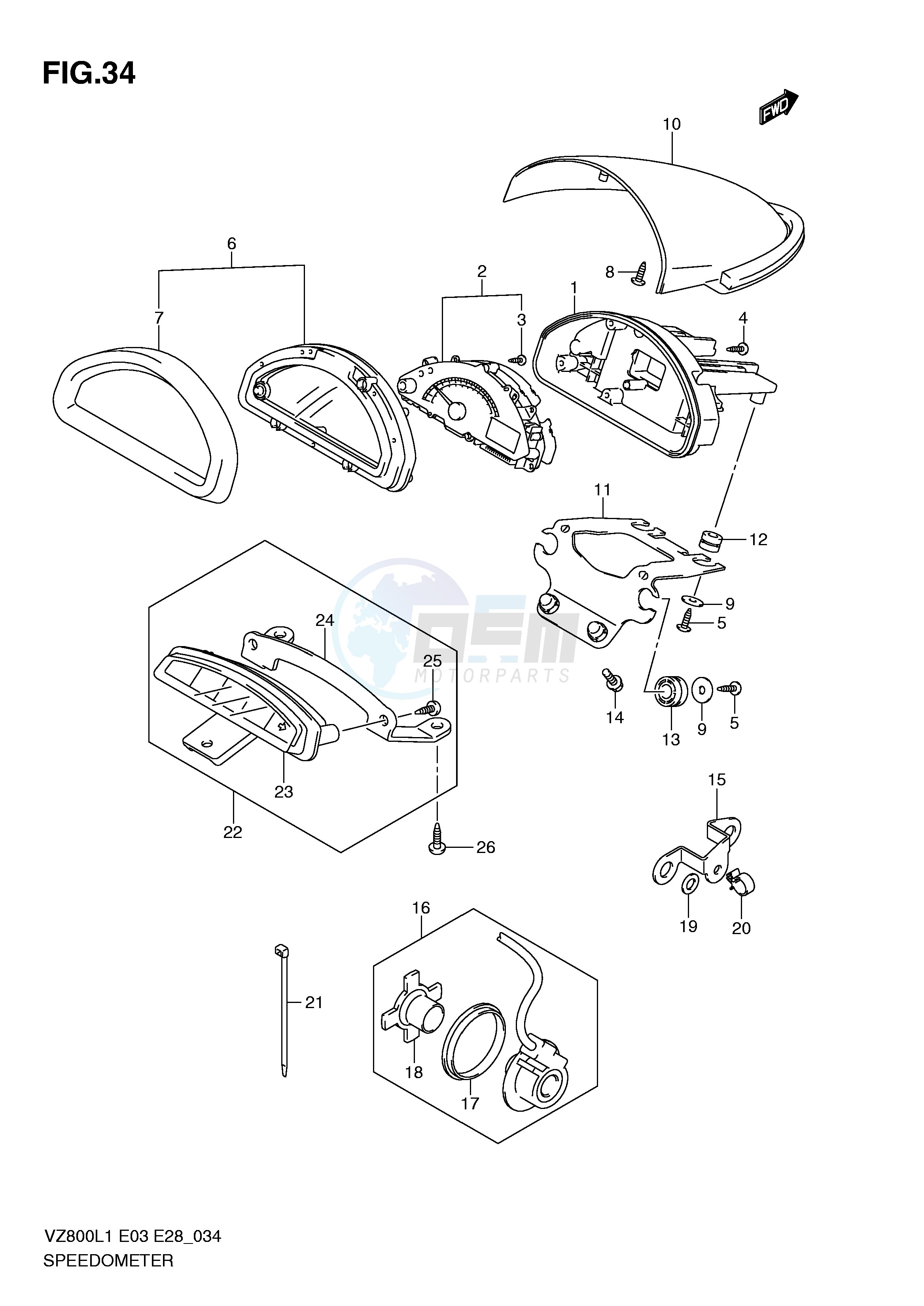 SPEEDOMETER (VZ800L1 E28) image