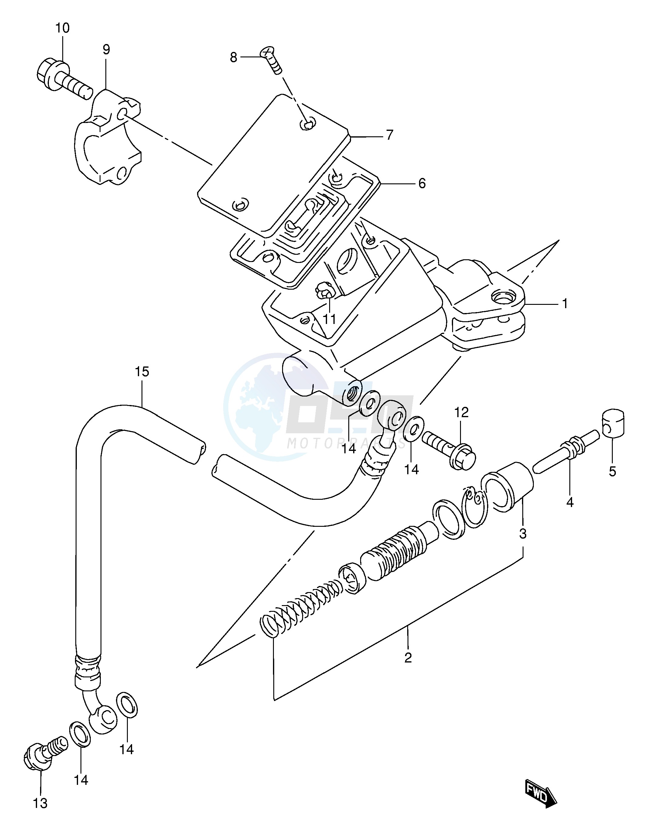 CLUTCH CYLINDER (MODEL P R) image