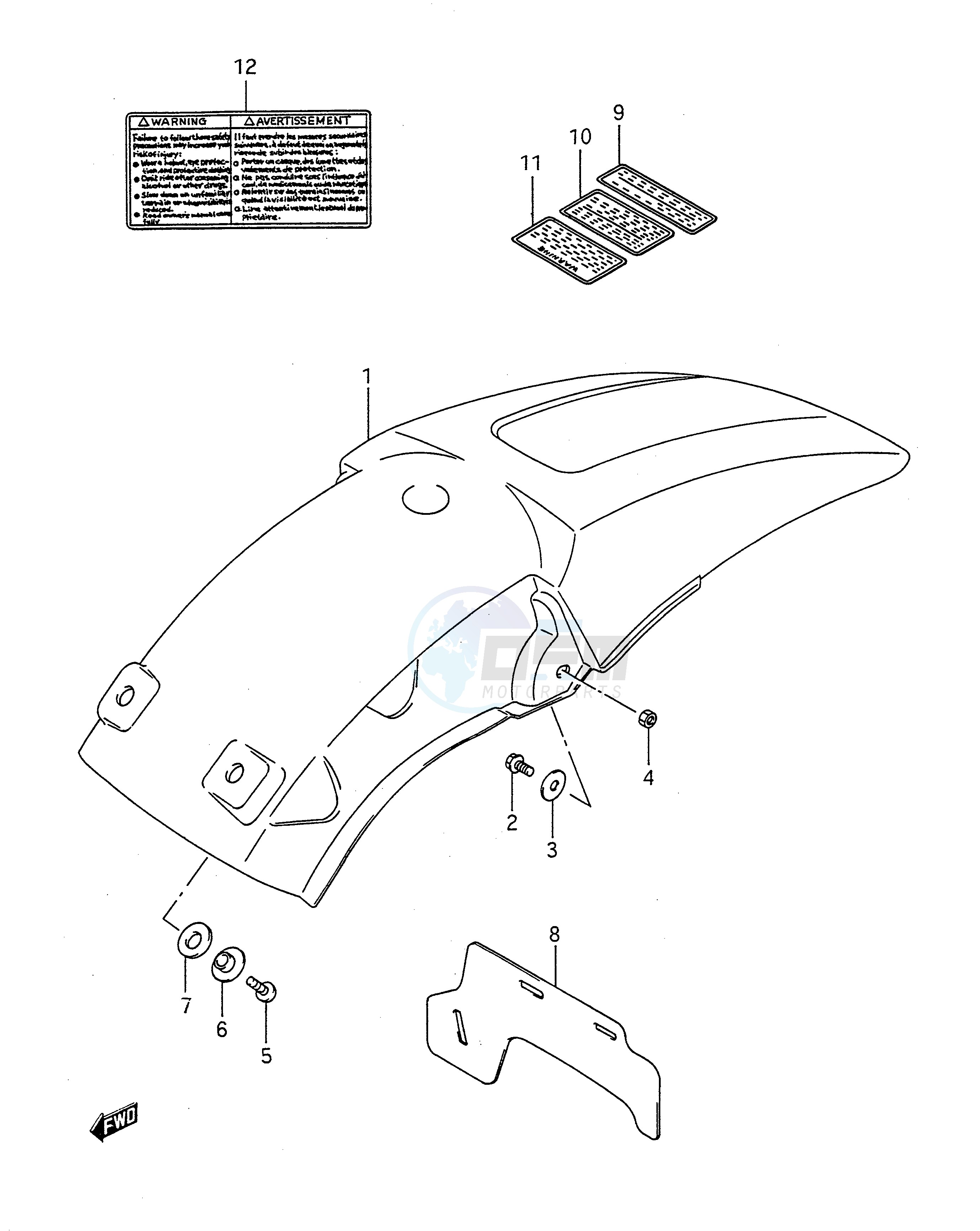 REAR FENDER (MODEL K L M) image