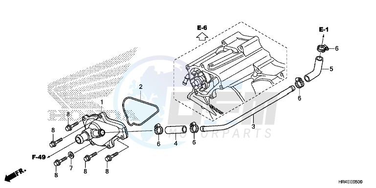 WATER PUMP COVER image