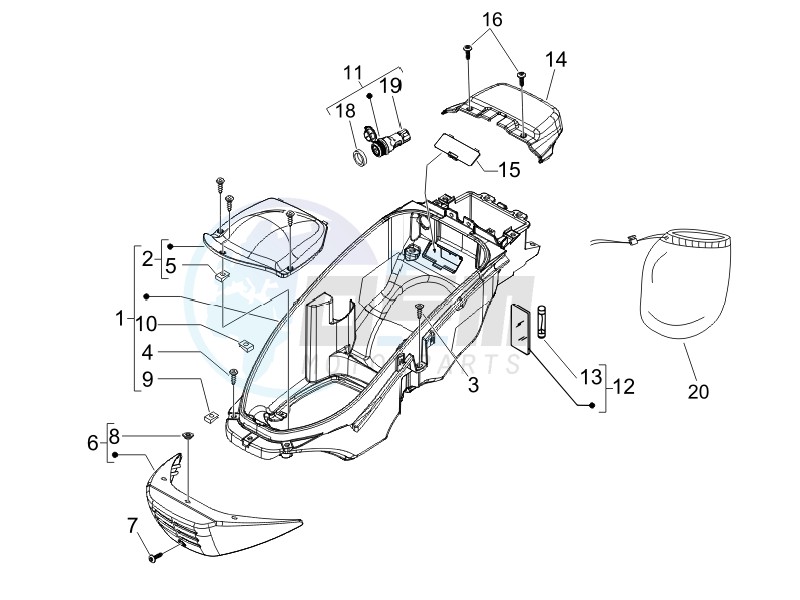 Helmet box - Undersaddle image