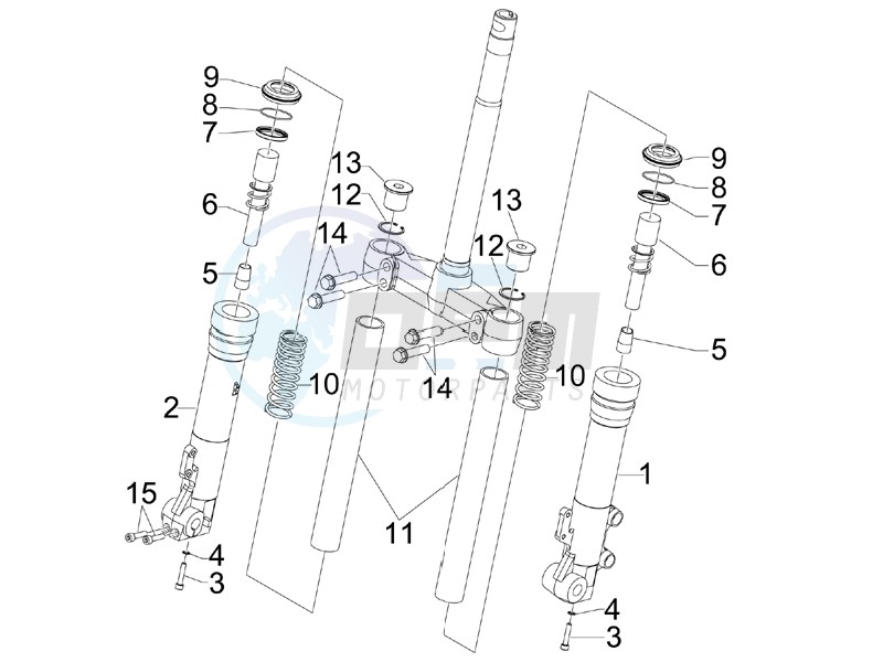 Fork components (Kayaba) blueprint
