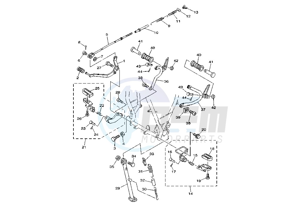 STAND-FOOTREST blueprint