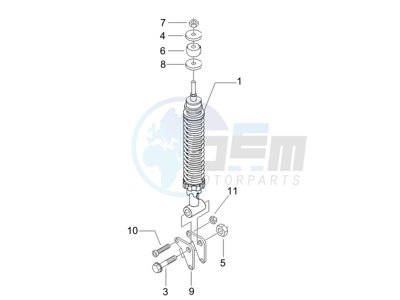 Rear suspension - Shock absorbers image