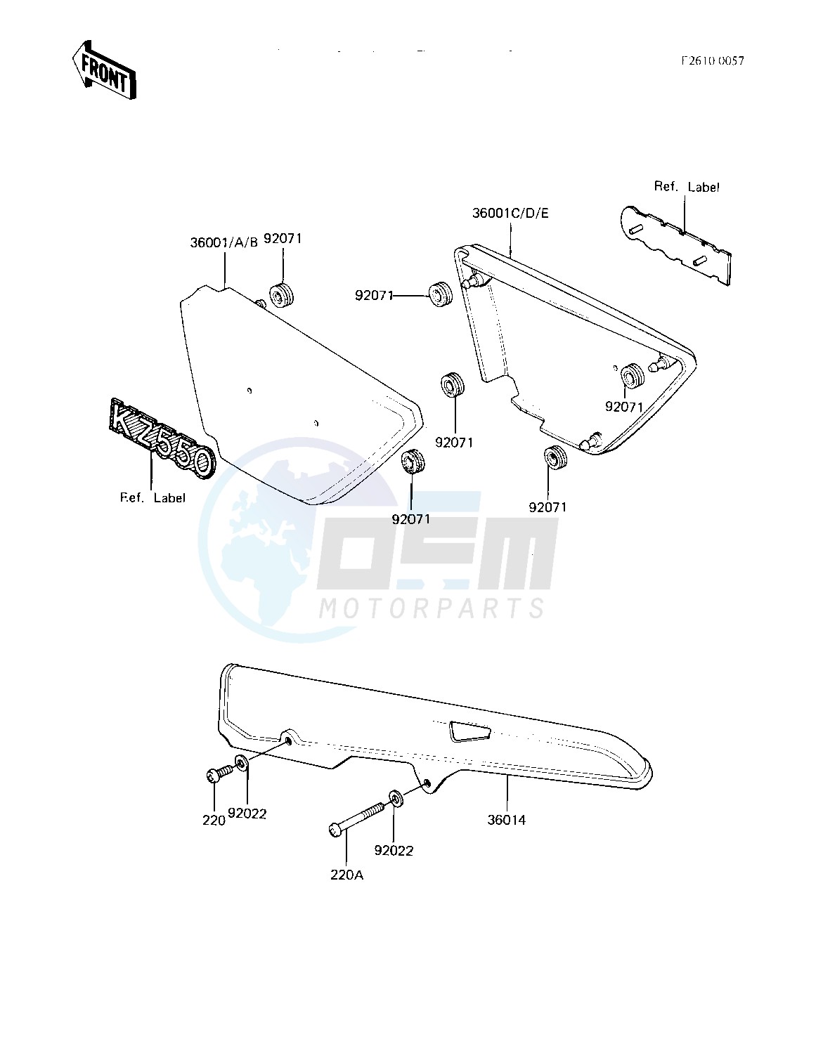 SIDE COVERS_CHAIN COVER -- 82-83 A3_A4- - blueprint