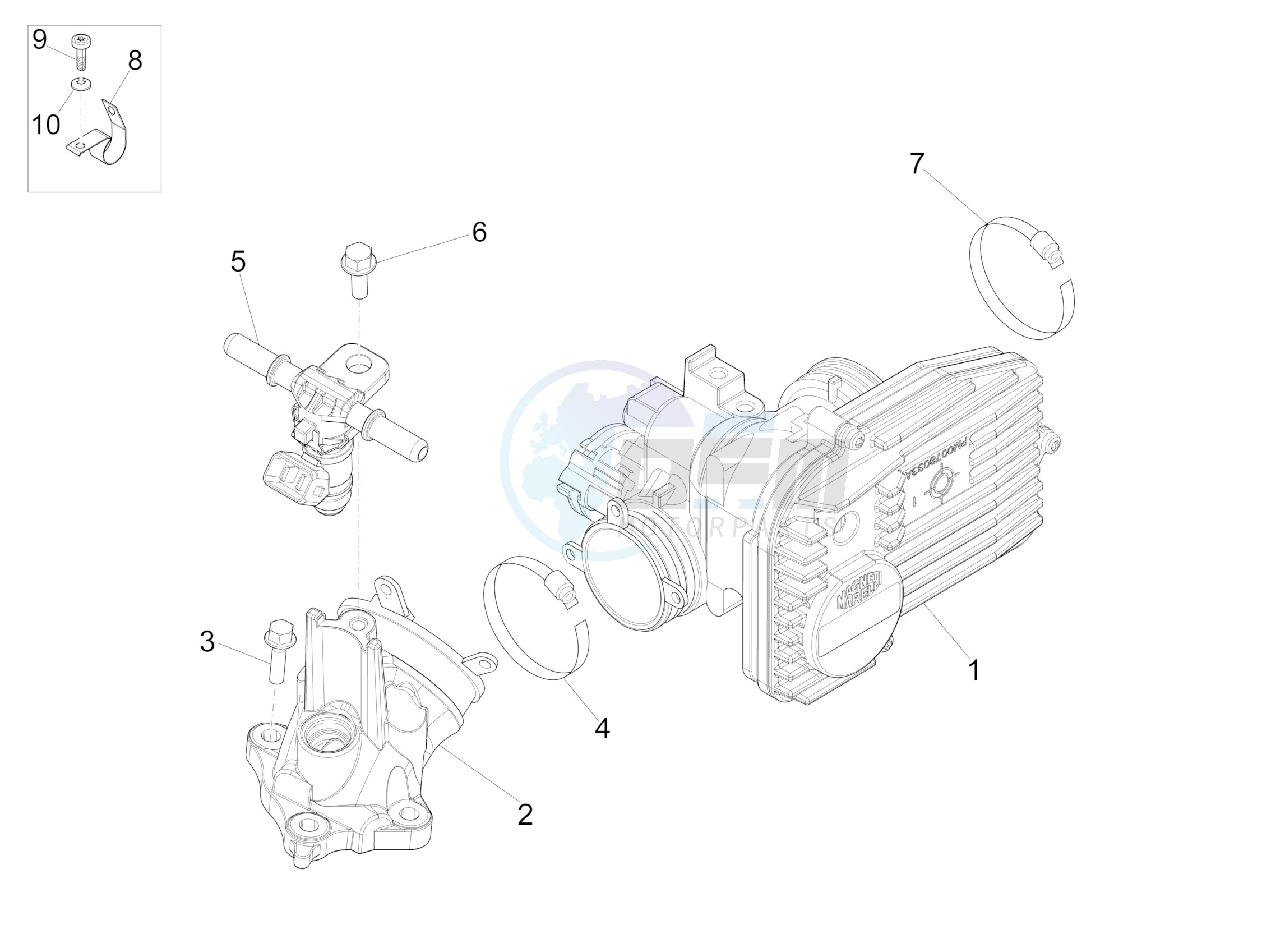 Throttle body - Injector - Induction joint image