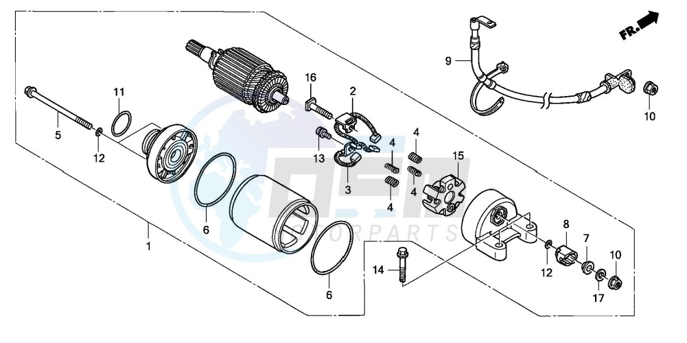 STARTING MOTOR image