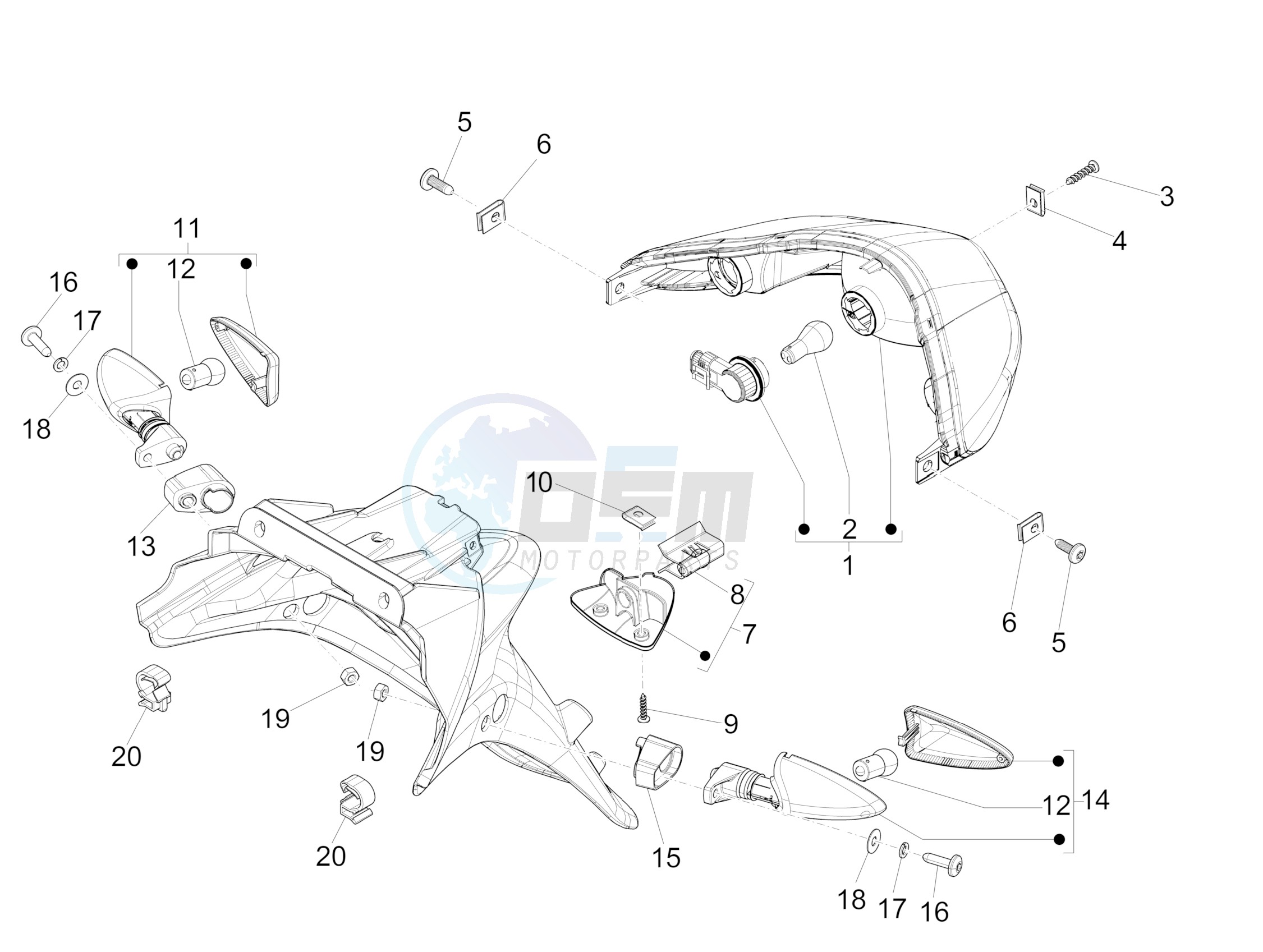 Rear headlamps - Turn signal lamps image