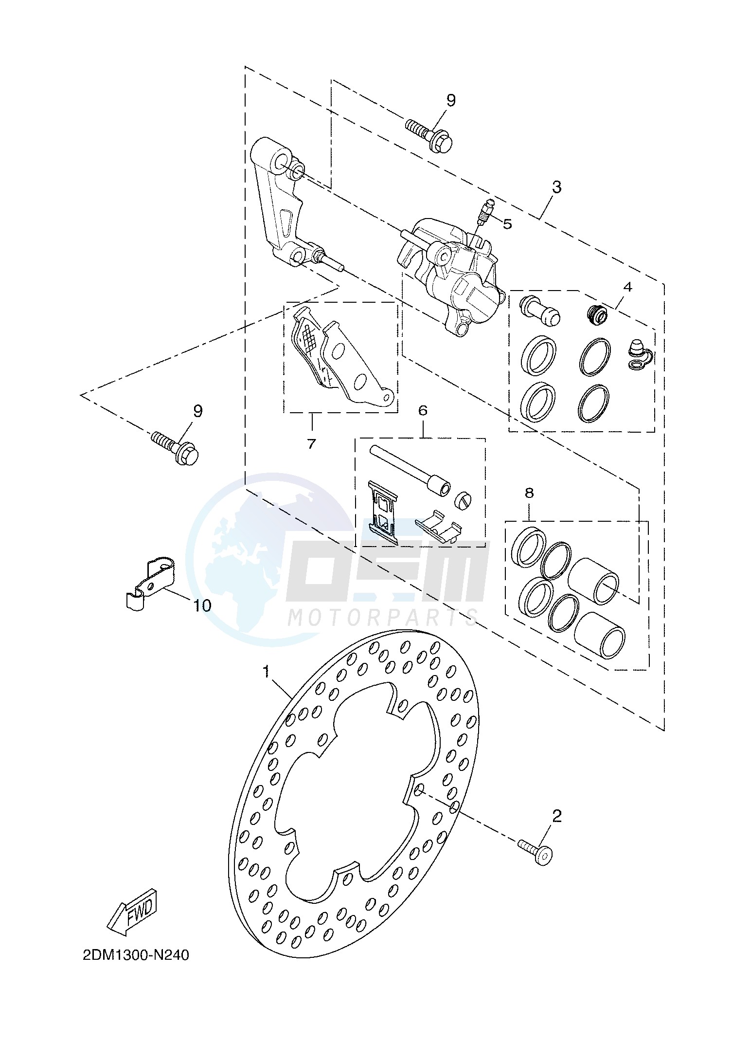 FRONT BRAKE CALIPER image