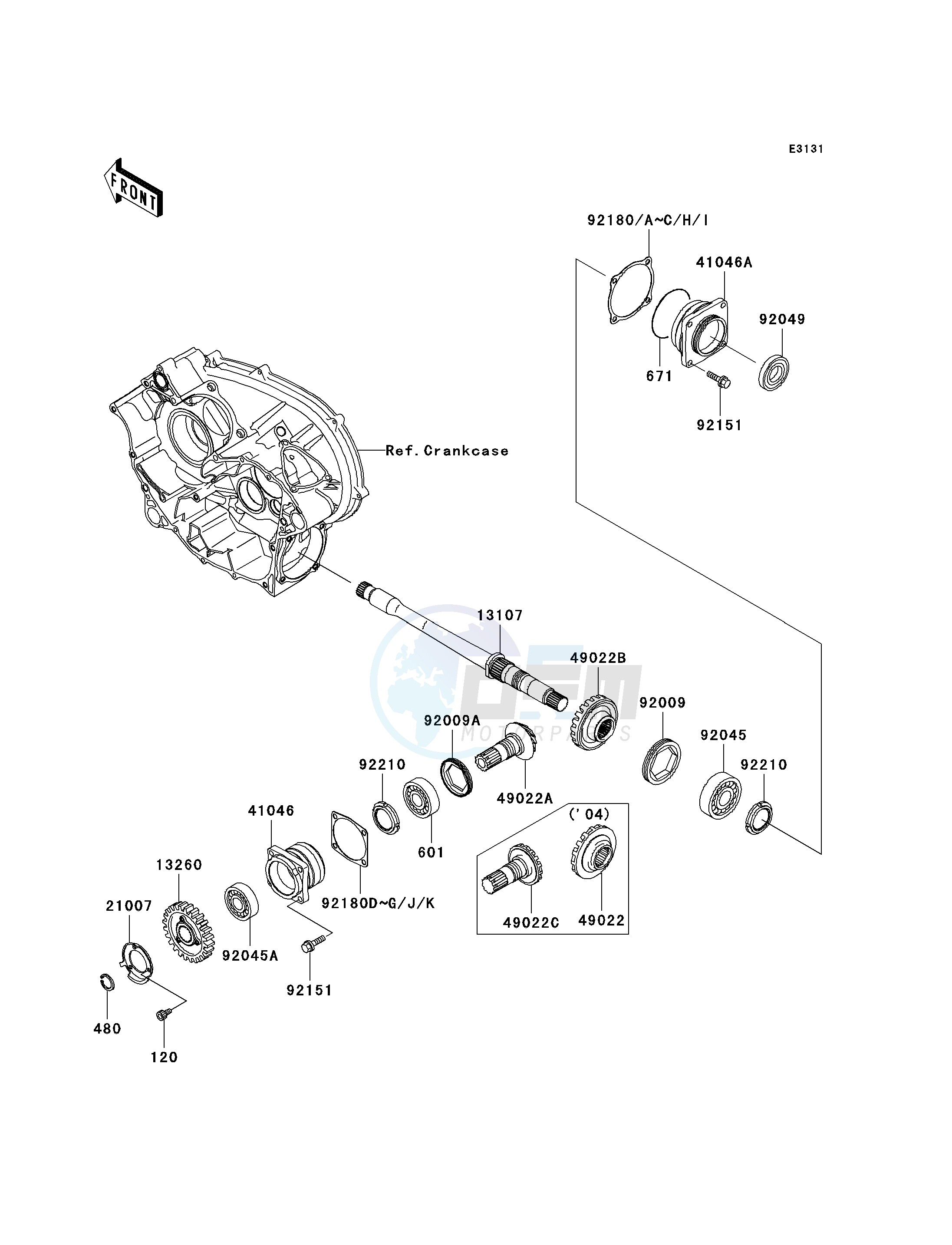 FRONT BEVEL GEAR image