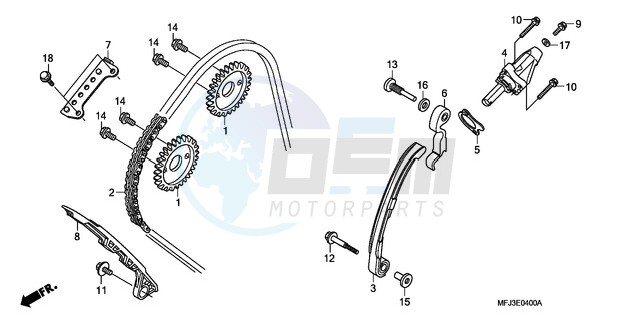 CAM CHAIN/TENSIONER image