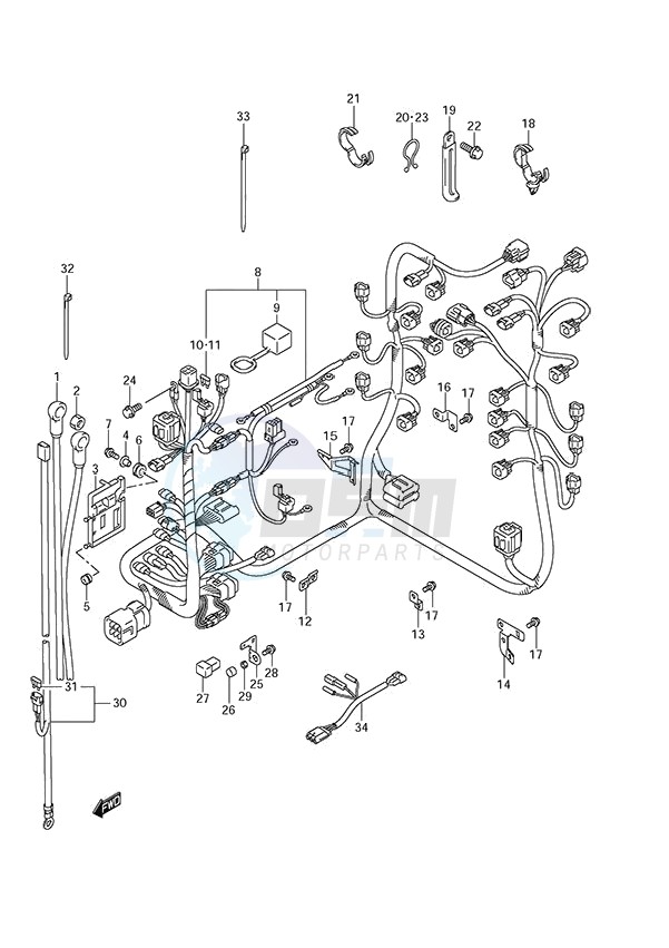 Harness (DF 250S) blueprint