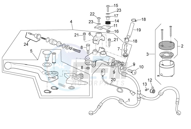 Front master cilinder I blueprint