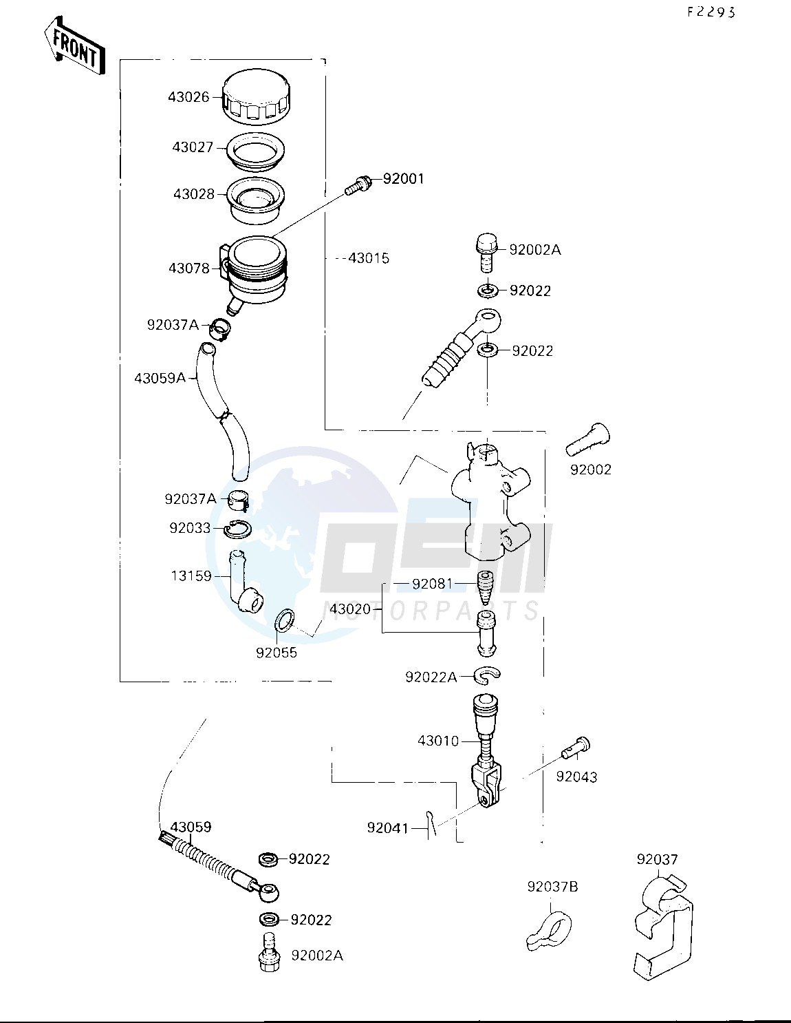 REAR MASTER CYLINDER image