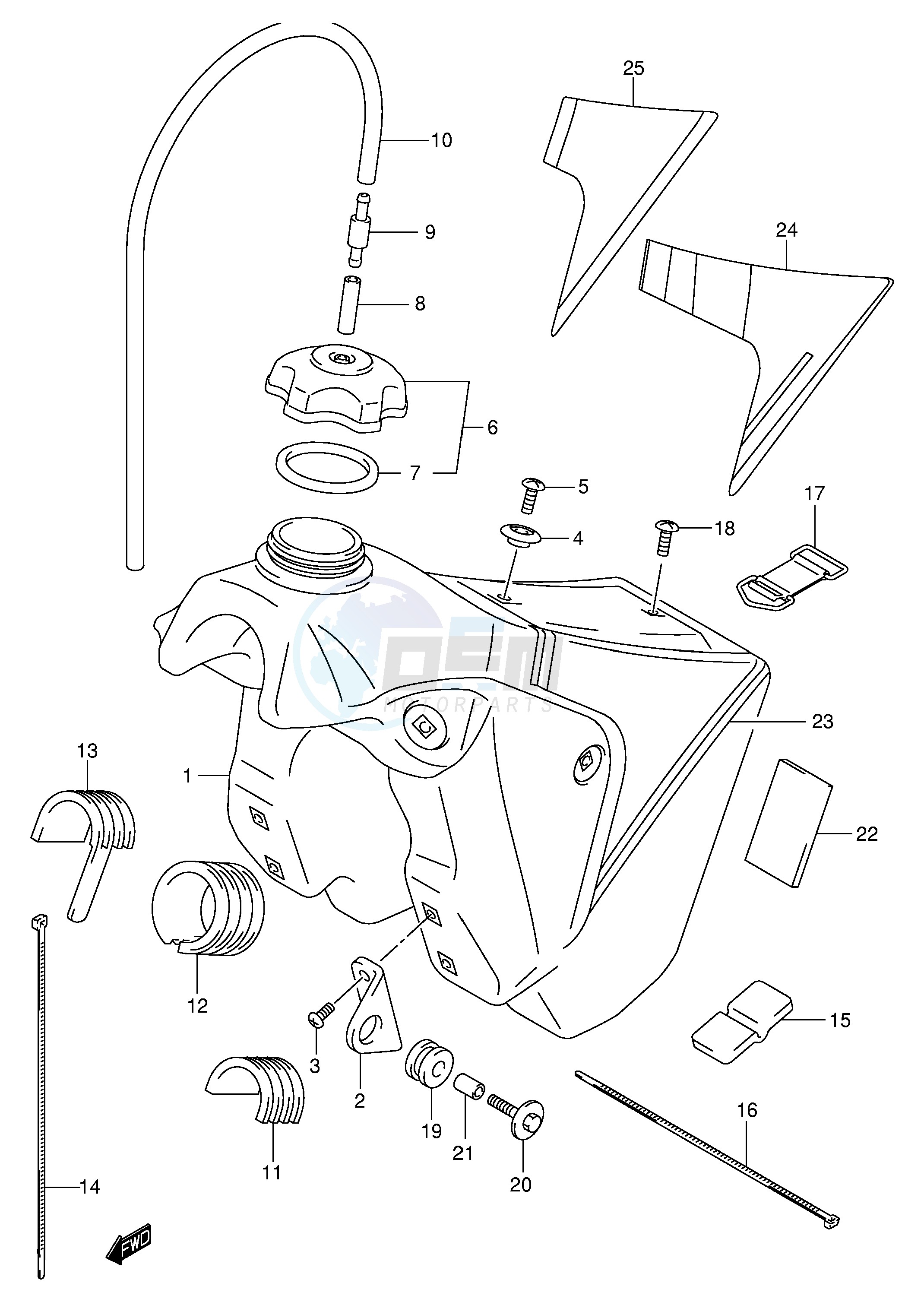 FUEL TANK (MODEL K1 K2 K3) image