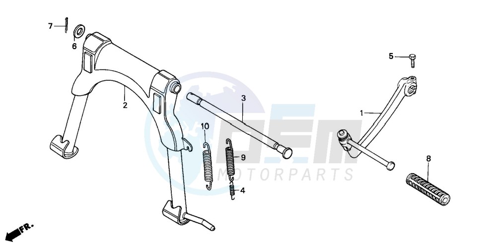 STAND/KICK STARTER ARM image