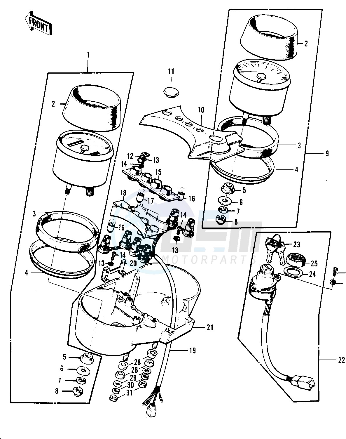 METERS_IGNITION SWITCH -- 74-75 S3_S3-A- - blueprint