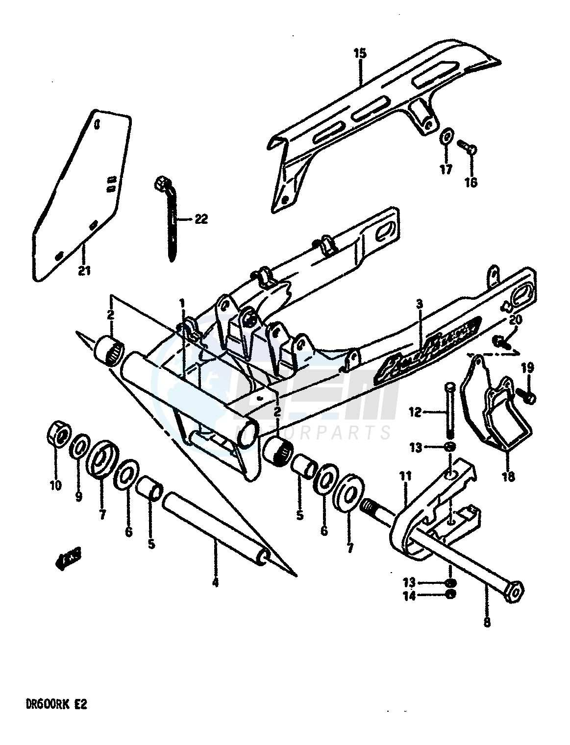 REAR SWINGING ARM (MODEL K) image