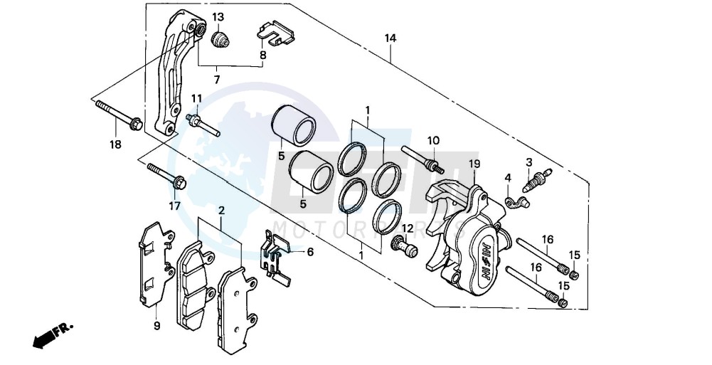 FRONT BRAKE CALIPER (1) image