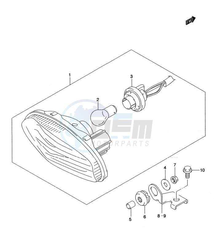 REAR COMBINATION LAMP (LT-A500XL2 P24) blueprint