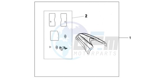 REAR SEAT COWL R-320P image