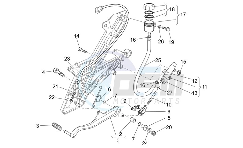 Rear master cylinder image