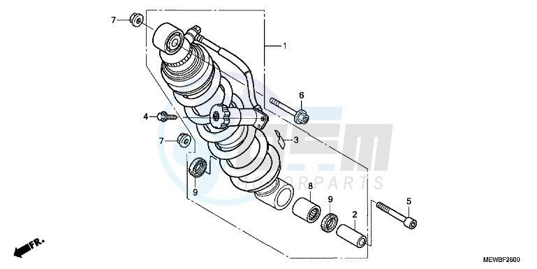 REAR CUSHION blueprint