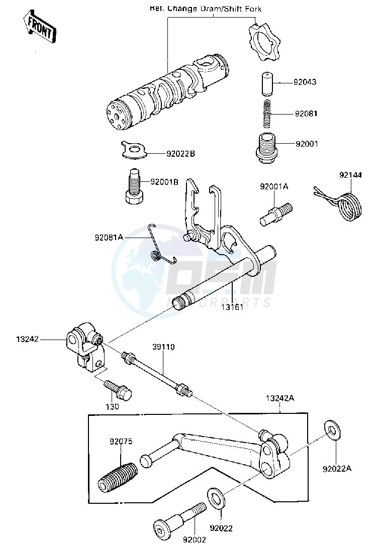 GEAR CHANGE MECHANISM image