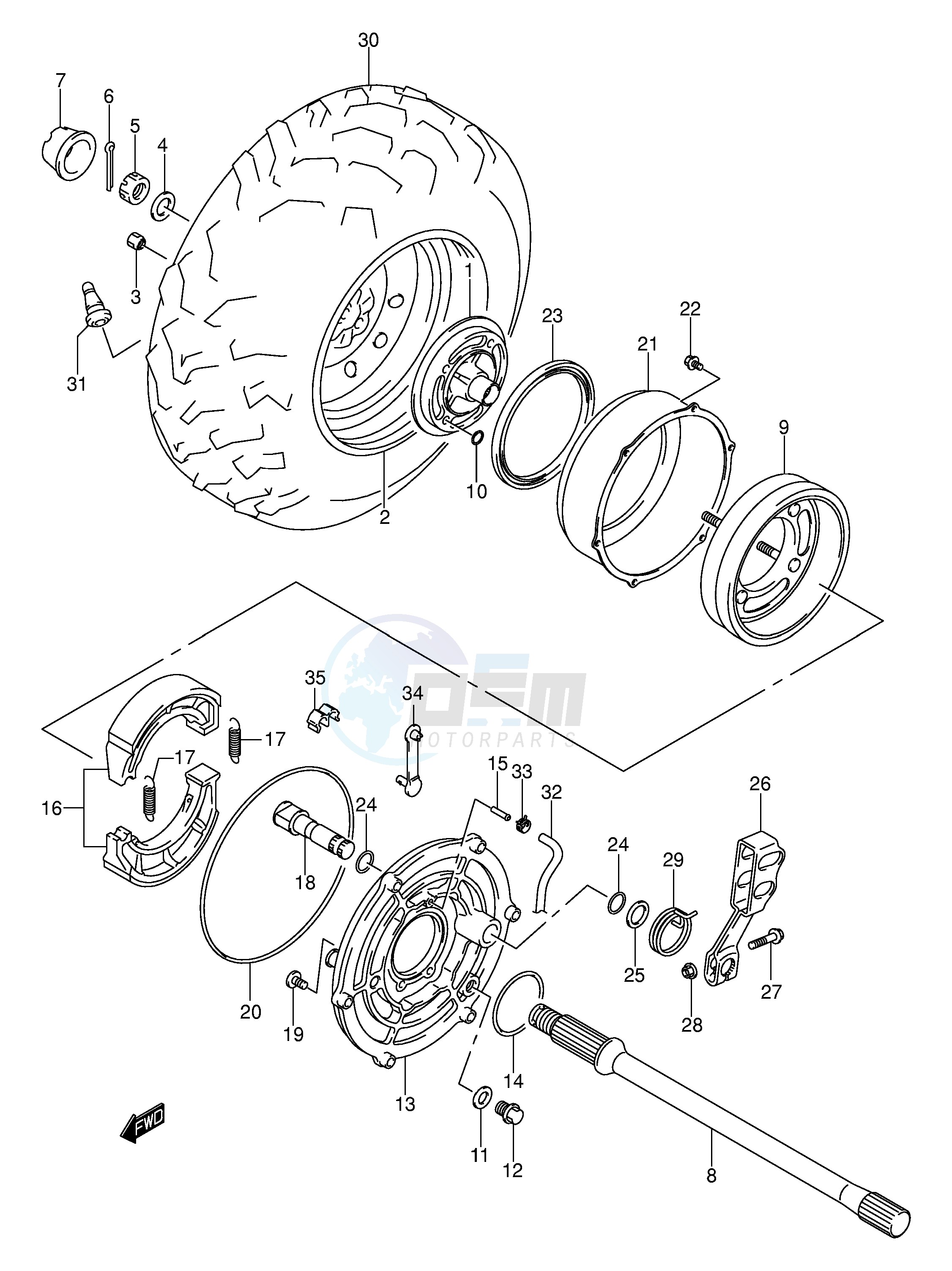 RIGHT REAR WHEEL image