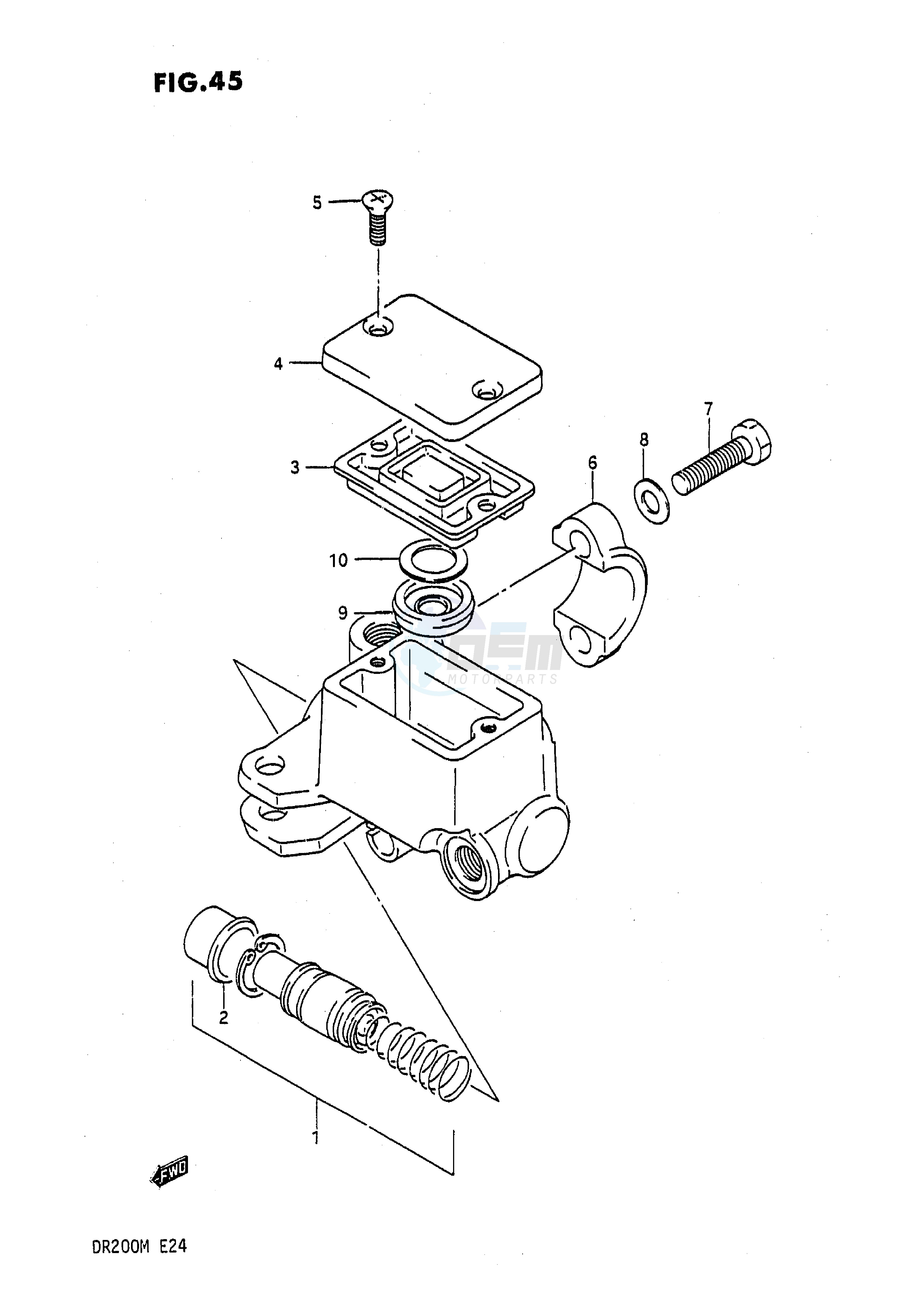 FRONT MASTER CYLINDER image