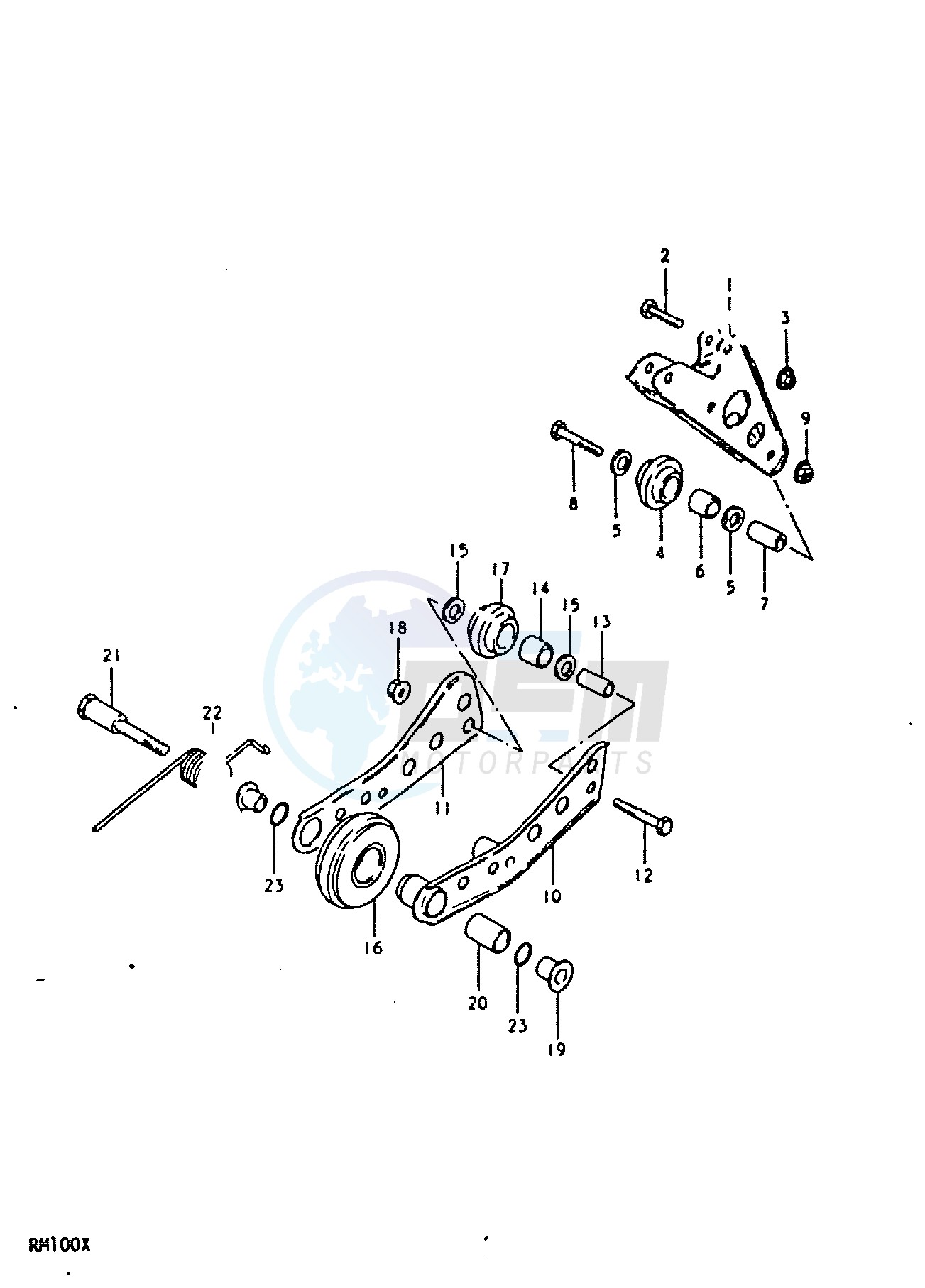 CHAIN GUIDE - TENSIONER (RM100N) image