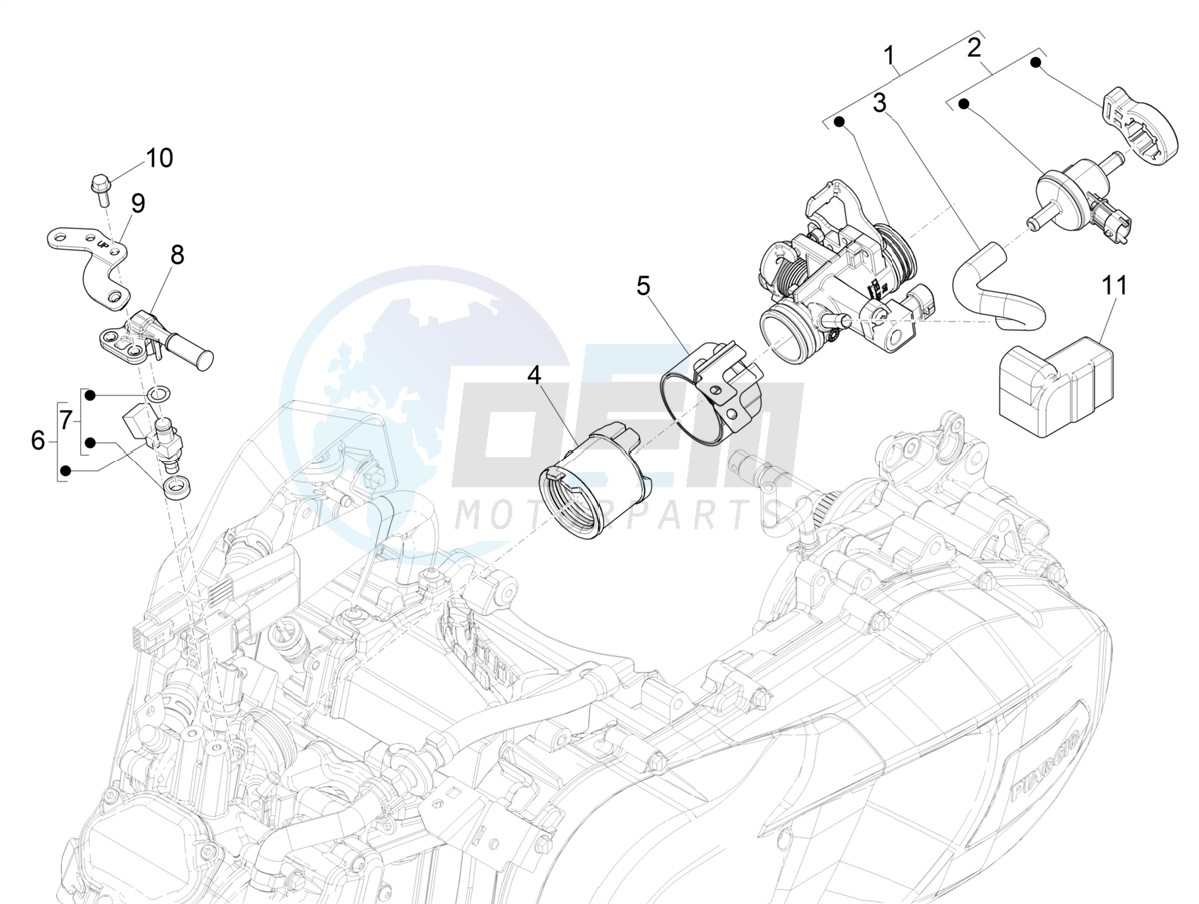 Throttle body - Injector - Induction joint image