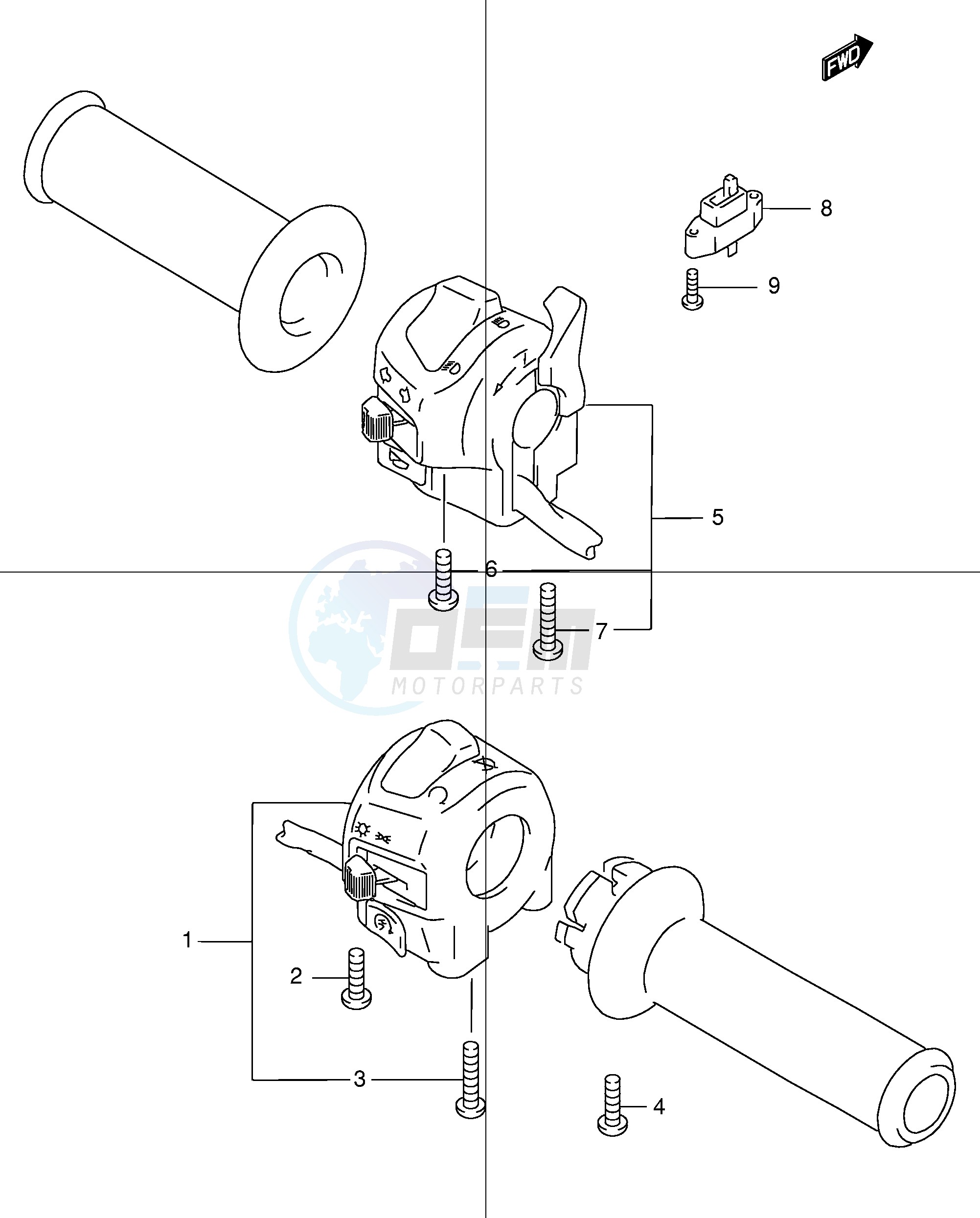 HANDLE SWITCH (GSF600Y UY K1 K2 UK1 UK2) image